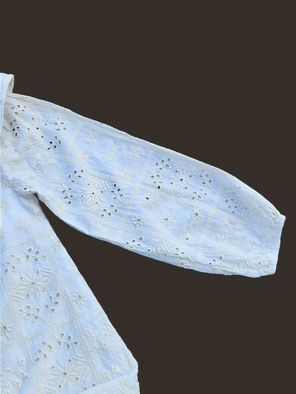 Zara Girls Kids One Shoulder Dress Eyelet Lace 100% Cotton Size 11/12 -Years old - Picture 7 of 15